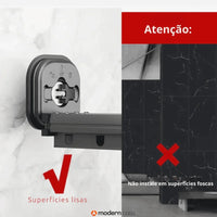 Varal Sem Perfuração Extensível Dobrável